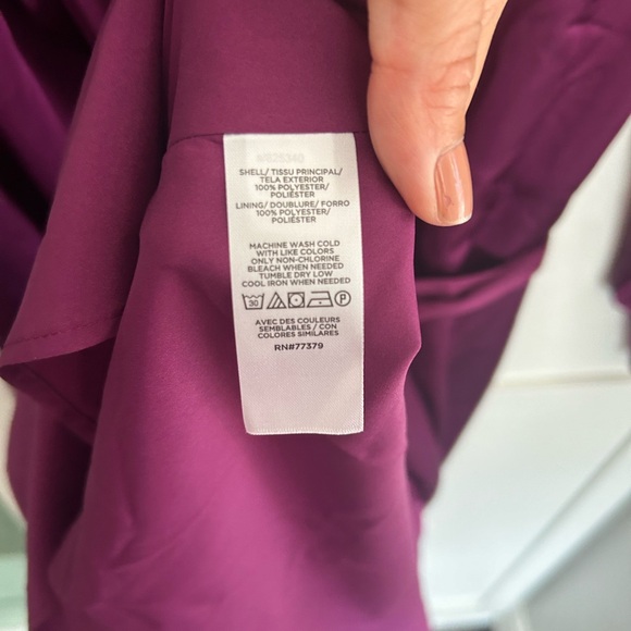 NWOT Puff Shoulder Belted Flare Dress - Picture 7 of 9